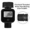 Digital Water Flow Meter IPX6 Outdoor Garden Hose Water Calculate Consumption Water Flow Rate 1/1" BSP Thread Quick Connectors