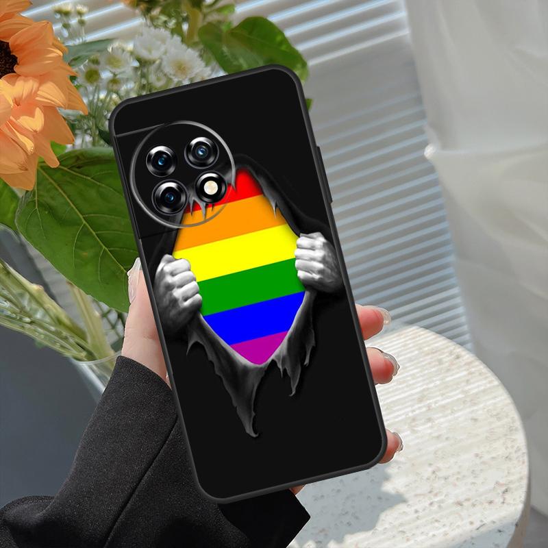 Gay Pride LGBT Rainbow Flag Case For OnePlus 15 15R 13 13T 13R 12 12R 11 10 10R 10T 8T Nord 5 CE 4 2 3 Lite N20 N30 Cover