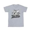 Tom And Jerry Mens Greyscale Square T-Shirt