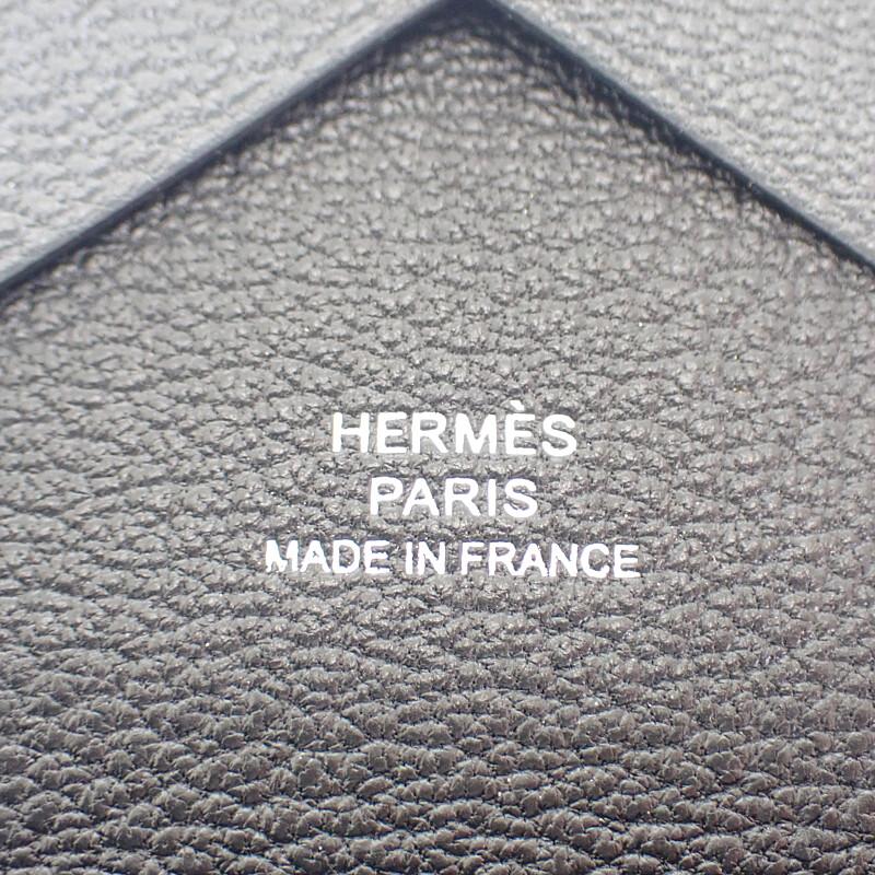 HERMES   Card Case gray/Grimist mens