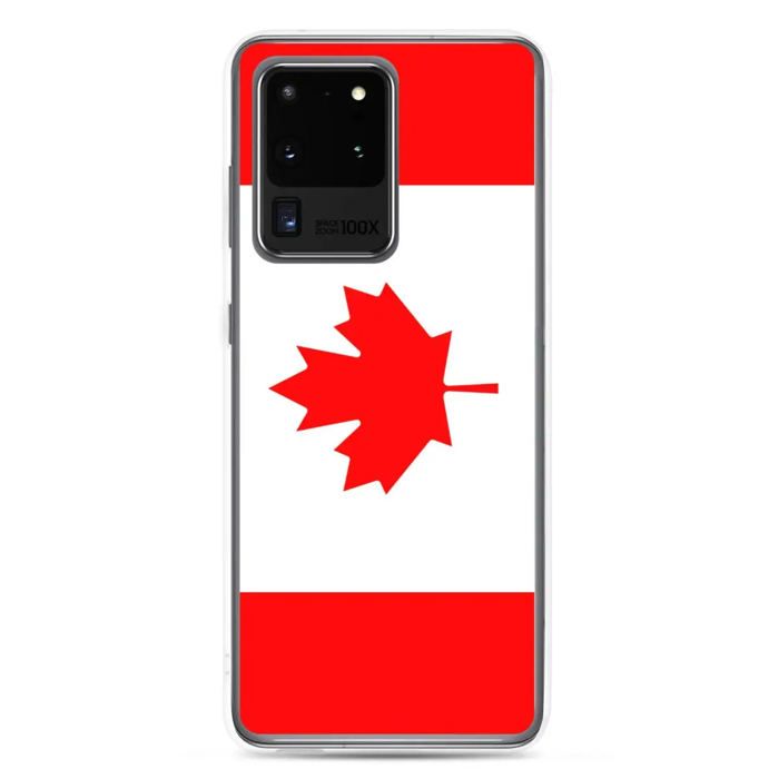 Coque Téléphone - Samsung - Galaxy S23 Plus - Drapeau Canada - Souple - Multicolore