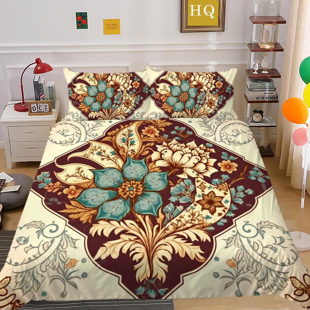 Decorazione Camera da Letto Lusso Stampa Paisley 3D Biancheria da Letto per Bambini Copripiumino Singolo/Matrimoniale