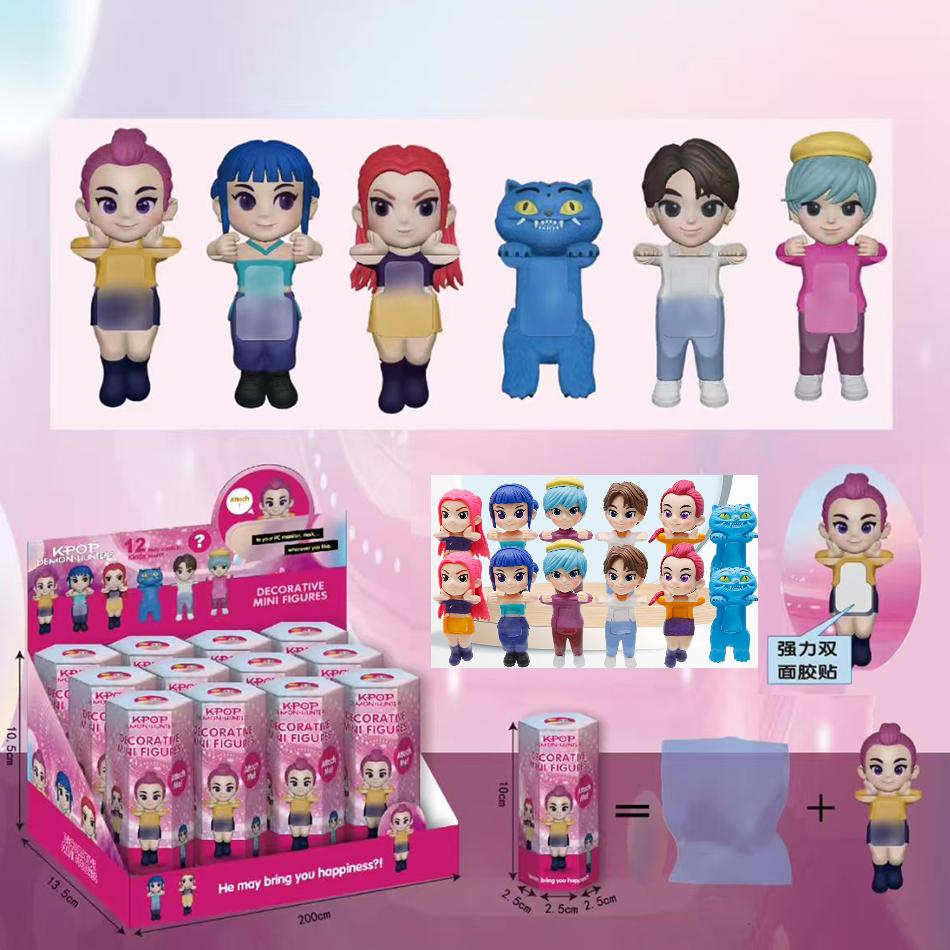 1-12pcs Kpop Demon Hunters Figure Model Toy PVC Cartoon Gaming Peripherals Desk Decoration Collection Figures Model Toy For Kids