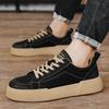 Vier Jahreszeiten Studenten Japanische Harajuku Sportliche Freizeitschuhe Mode Workwear Board Schuhe Schnürschuhe Leder Herrenschuhe