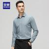 ROMON Men's Silk Blend Formal Long Sleeve Shirt
