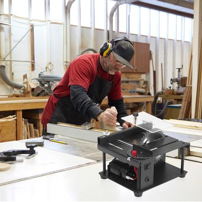 Multi-Functional Table Saw Mini Desktop Saw Cutter Electric Cutting Machine with Saw Blade
