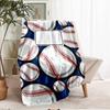 Baseball Theme Printed Blanket - Perfect for Couch, Bed, Travel & Outdoor Use | Machine Washable, Cozy & Durable.