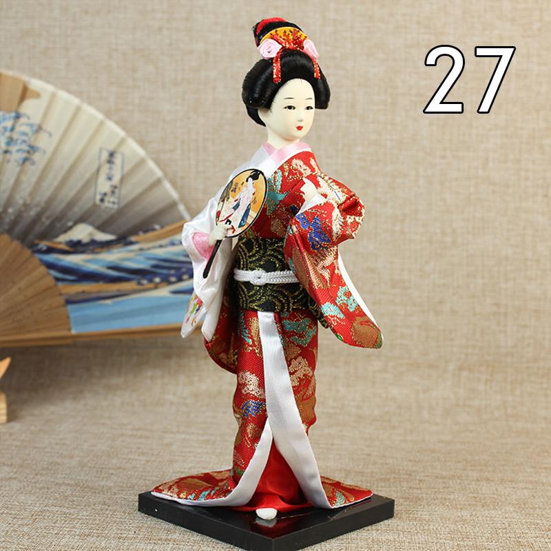 Krásné japonské figurky gejš Panenky s krásným kimonem Domácí dekorace na plochu Miniatury Kolekce ozdob z gejš Dárek