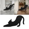 Lovely Doorstop Black Cats Door Stoppers Plastic For Home And Office Use Safety Guards