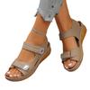 New Style Wedge Heel Shoes, Velcro Thick Sole, Large Size Sandals, Women's Shoes