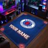 Crystal Velvet Rug Rangers FC Print Custom Name Text Floor Mat Home Decor