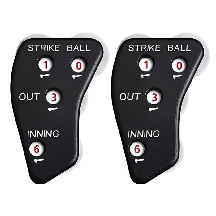 

2Pcs Baseball Softball Umpire Indicator Equipment Sets 4 Wheel Umpire Indicator 1