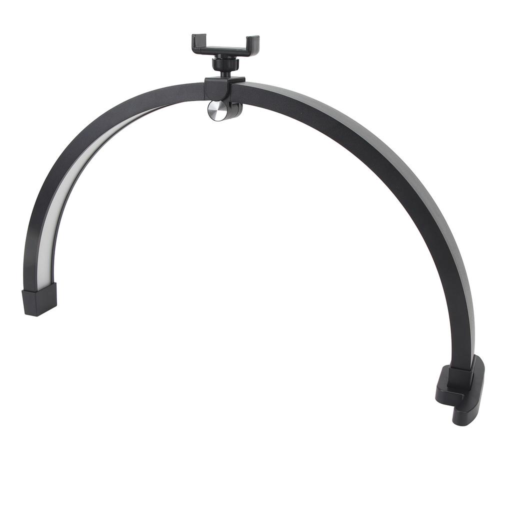 Lampada da Scrivania a Mezza Luna per Unghie da 22 Pollici Tasto Touch Luce di Riempimento a Mezza Luna Pieghevole Lampada per Unghie da Desktop 20W