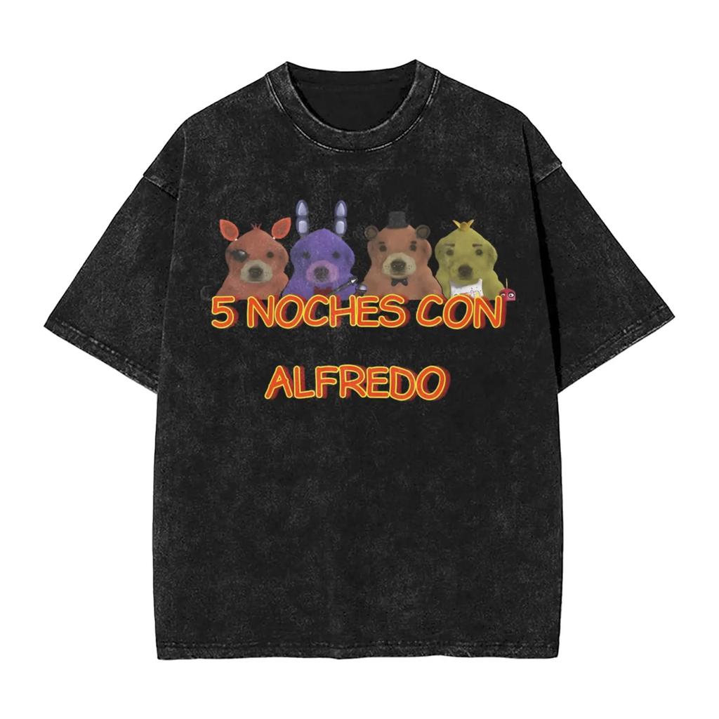 Hot Sale New Horror Game FNAF At Freddys Peripherals TShirt Unisex Women Oversized Casual Summer Tee Harajuku Fashion Cotton Tops