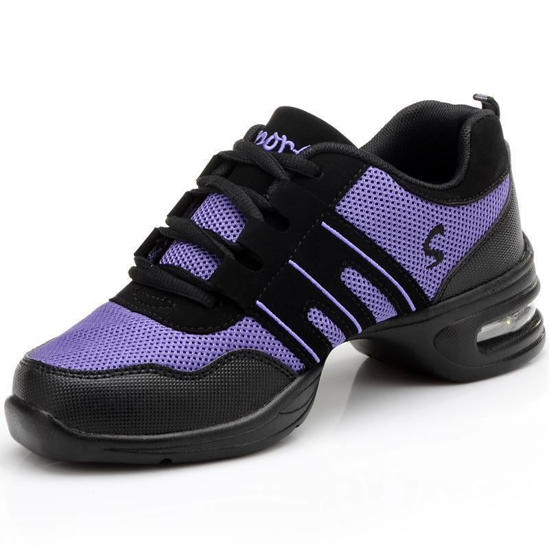 Women's Mesh Jazz Dance Shoes with Soft Sole and Height Boost - Versatile for All Seasons