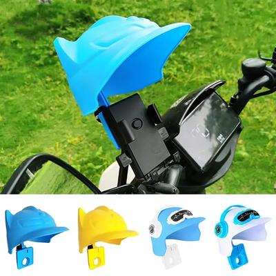 Small Helmet Motorcycle Mobile Phone Holder Rider Electric Bicycle Navigation Phone Holder Waterproof Sunshade Phone Holders