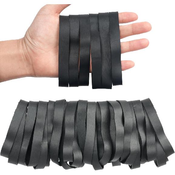 HAIDIBAO-Rubber Bands 40 Pcs size#105 Big black rubber band large Elastic Band rubber bands office supplies Heavy Duty wide Strong Elastic bands