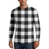 Men Long Sleeve UPF 50 Plus Sun Protection Shirt Outdoor Sports Fishing Casual Top Lightweight Breathable Quick Dry Crewneck Plaid Design