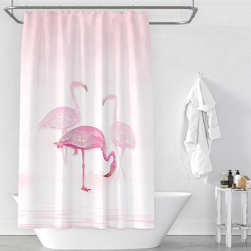 

Занавеска-перегородка для туалета, современное искусство, водонепроницаемая занавеска для душа, устойчивая к плесени, простая занавеска для туалета