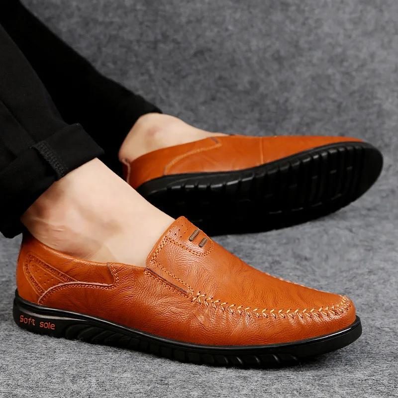 Scarpe Casual da Uomo alla Moda Scarpe Classiche in Pelle Fatte a Mano Scarpe Comode da Guida per Uomo Mocassini Slip-on Loafers Scarpe Piatte da Passeggio Zapatos