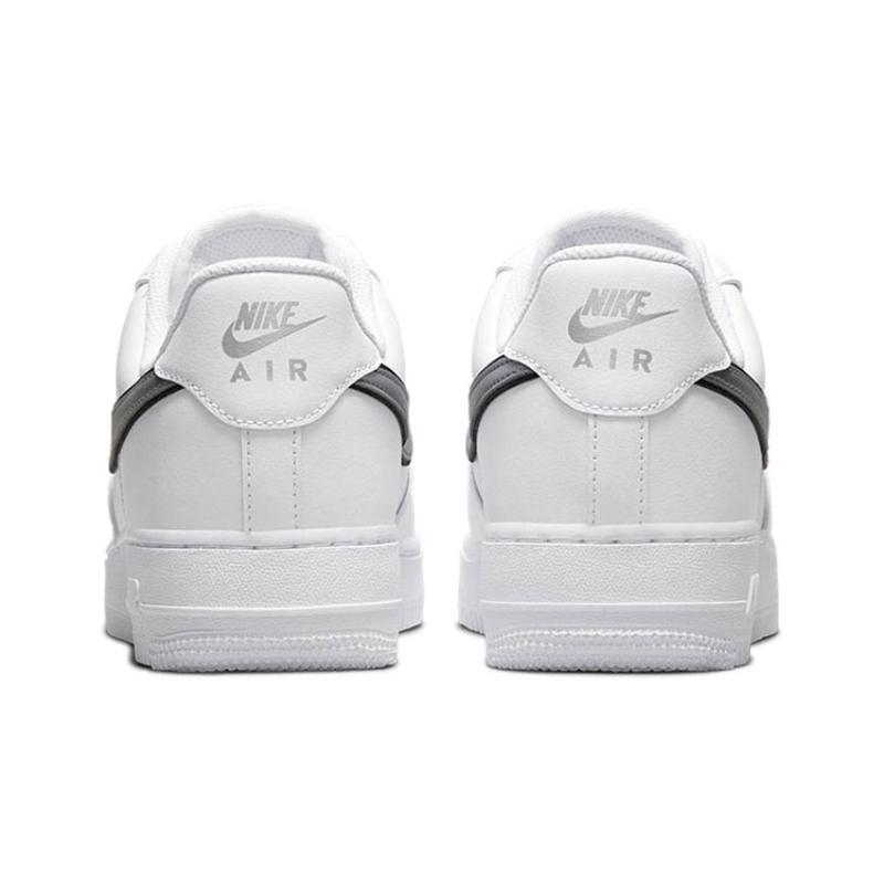 Nike Air Force 1 Low '07 Essential White Metallic Silver Black Women's Sneakers DD1523-100