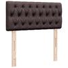 Vidaxl Letto Continentale Con Materasso, Marrone, Tessuto, 100X200 Cm