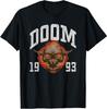 Doom 1993 Lost Soul Pixelated Skull Retro Video Game T-Shirt