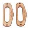 2PCS Pickup Mounting Ring Natural Maple Hard Decorative Single Coil Pickup Surround Plate for Guitar