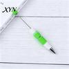Decorative Ballpoint Pens DIY Beadable Pen, Colorful Fancy Beaded Crafting Novelty Rainbow Gift for Students, Party Favors, Creative Office