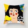 Home Sofa Bedside Car Office Cushion Cover Cute Cartoon Couple Head Hug Pillow Cover
