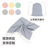 Turkish Jacquard Yarn-dyed Striped Tassel Style Polyester Cotton Summer Large Size Beach & Bath Towel Customizable