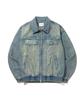 1993Studio Small Logo Vintage Washed Denim Jacket_Light Blue