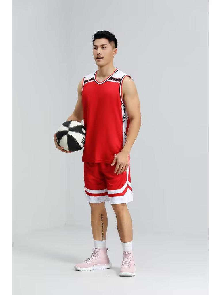 Quick-Dry Sleeveless Basketball Uniform Set: Tank Top & Shorts for Students