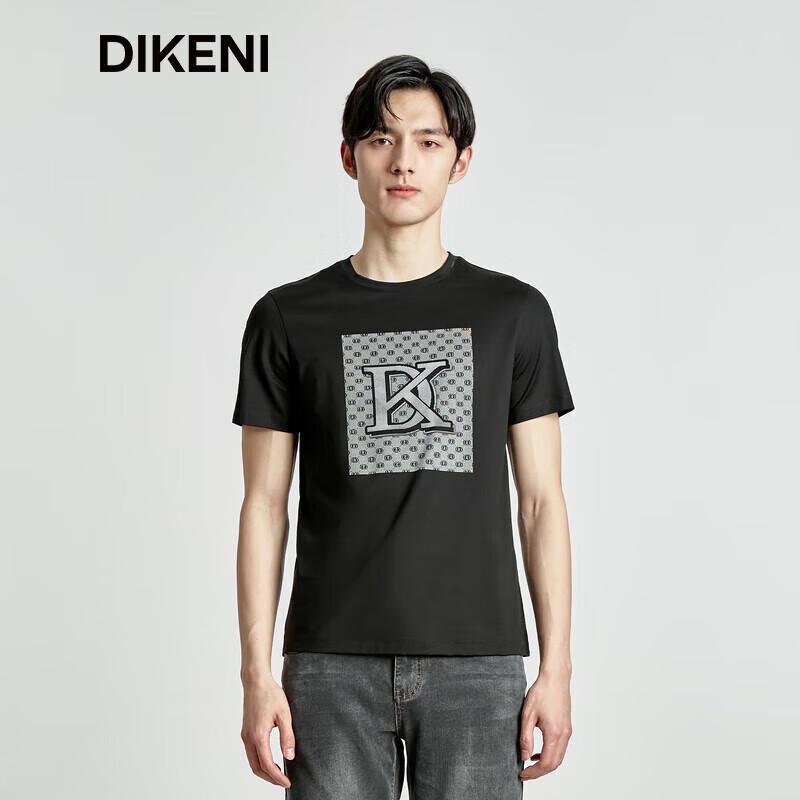 DIKENI Men's Cooling IP Letter Short Sleeve T-Shirt