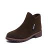 Women's Autumn/Winter Velvet Martin Boots - British Style, Retro Chic, Versatile Short Boots for Students and Riders.