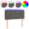VidaXL LED Headboard Bedroom Furniture Single Bed Accessory Headboard Bed Frame Interior Dark Grey 3121649