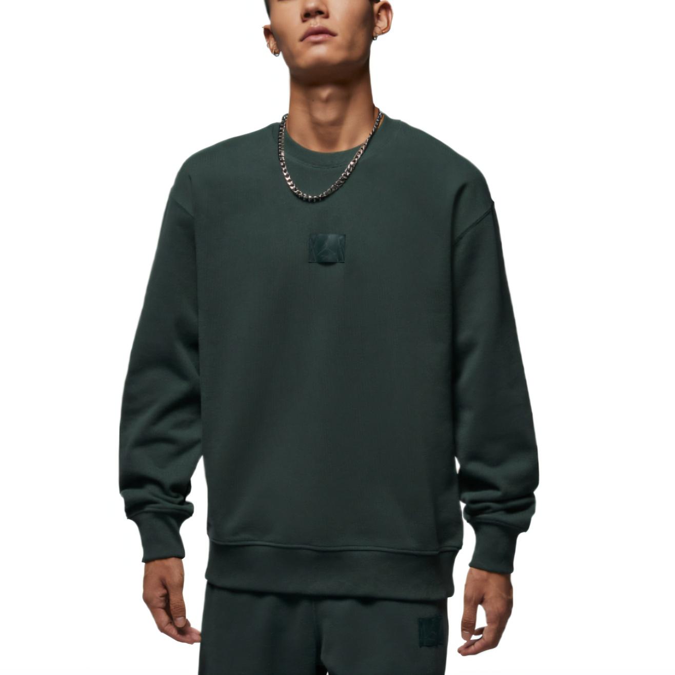 Air Jordan Flight Fleece Sweatshirt Midnight Green Men s FV7260-316 L