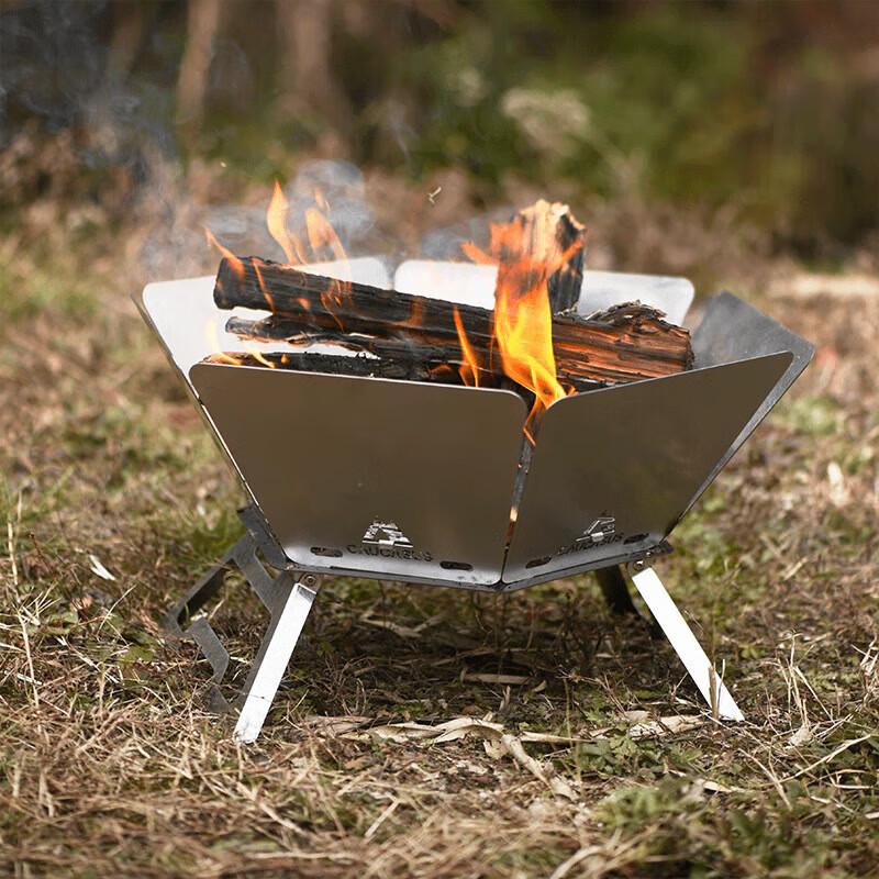 Yishuxiang Folding Stainless Steel BBQ Grill & Fire Pit