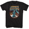 James Brown Uomo039;s T-shirt Padrino della Musica Soul Cerchio al Ginocchio Cotone Nero T-shirt Unisex