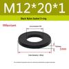 Schwarzer Nylon-Kunststoff Flache Unterlegscheibe Ring M2-M20