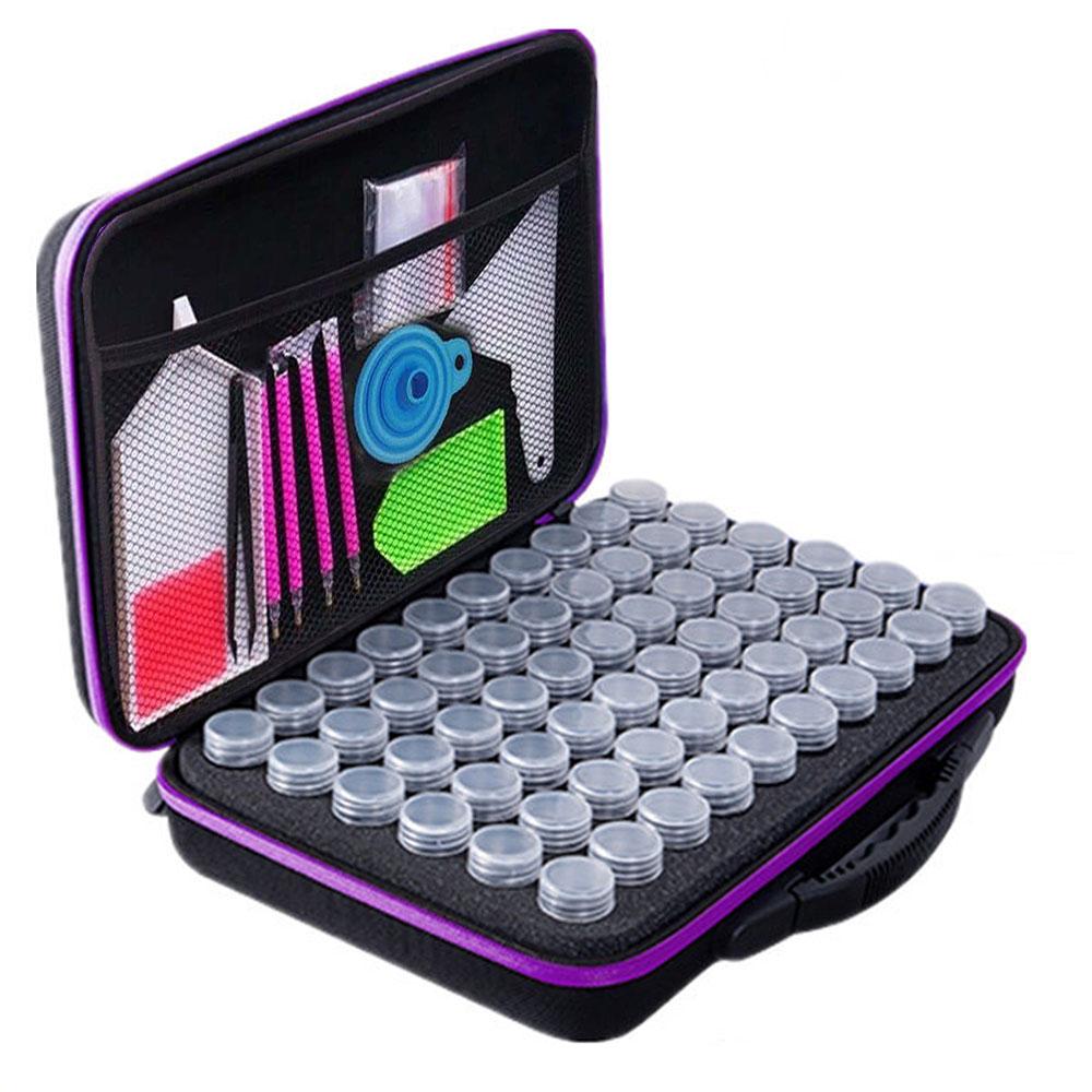 60 Grids DIY Diamond Painting Tool Storage Container Storage Box Beads Nail Art Jewelry Rhinestone Mosaic Storage Bags