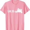 I Am 39 Plus 1 Middle Finger For A 40Th Birthday Cat Mom T Shirt
