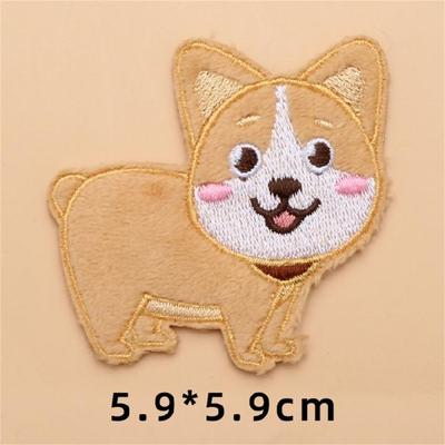 10Pcs Dog Embroidered Iron On Patches Adhesive Embroidery Applique For Jackets Backpacks Dress Hat Clothing Decoration