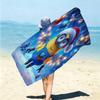 1Pc Christmas Minion Celebration Beach Towel Microfiber Beach Towel Thin Absorbent For Beach Swimming Yoga Bath Sports