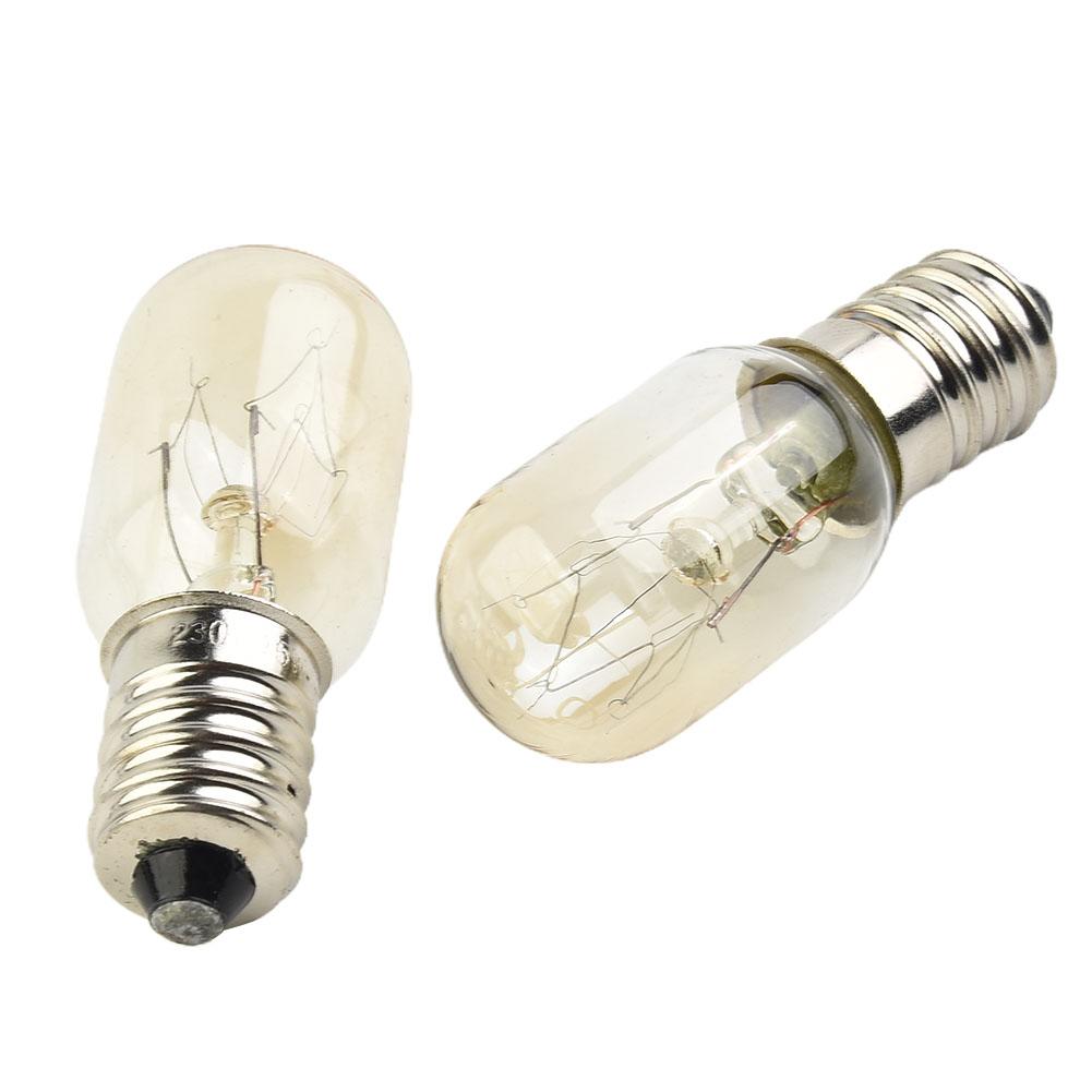 Mini Fridge Light Bulb 240V 15W E14 Salt Lamp Globe Bulb Milky Glass White Warm Refrigerator Lamp Replace Halogen Lights