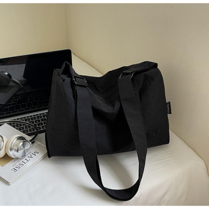 Canvas bag women's large-capacity new summer versatile casual shoulder messenger bag college student tote bag