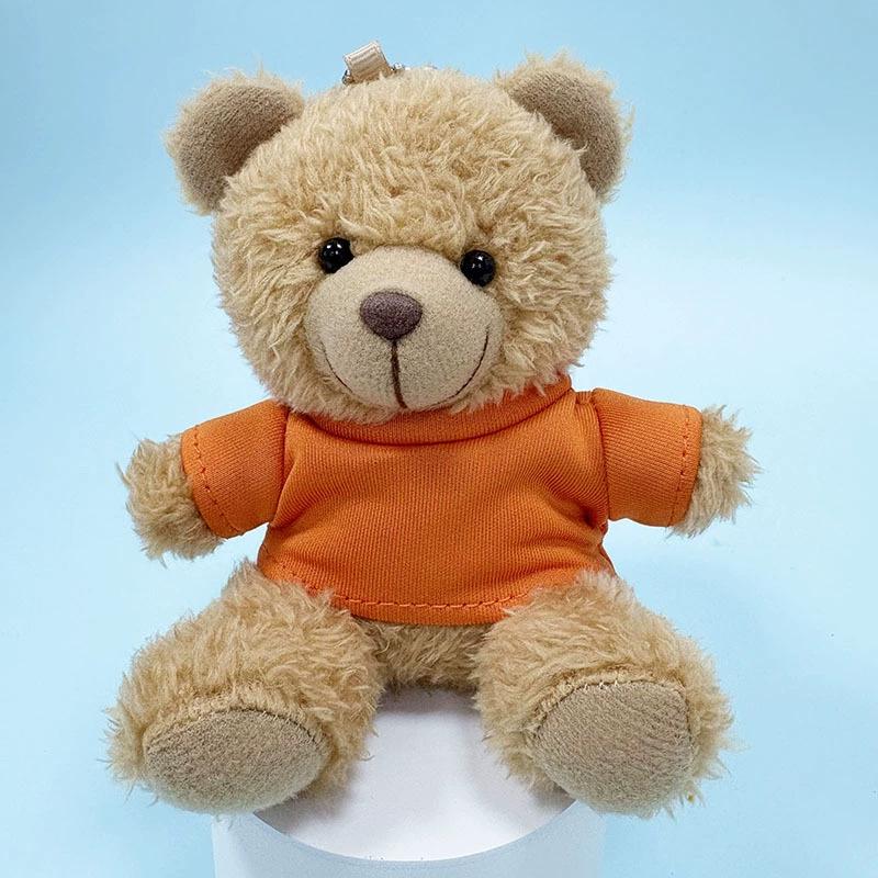 Charming Teddy Bear Keychain Plush Doll - Dressed Up Couple Backpack Ornament Gift