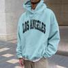 Heren losvallende hoodie met print