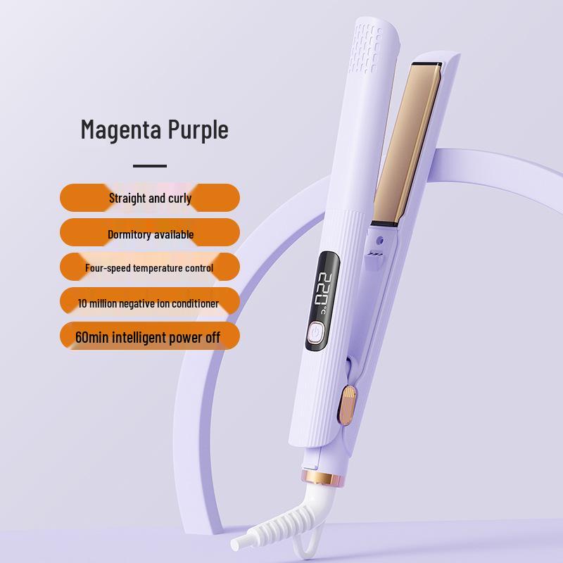 2-in-1 Hair Straightener & Curler: Constant Temperature, No Hair Damage, Perfect for Bangs.