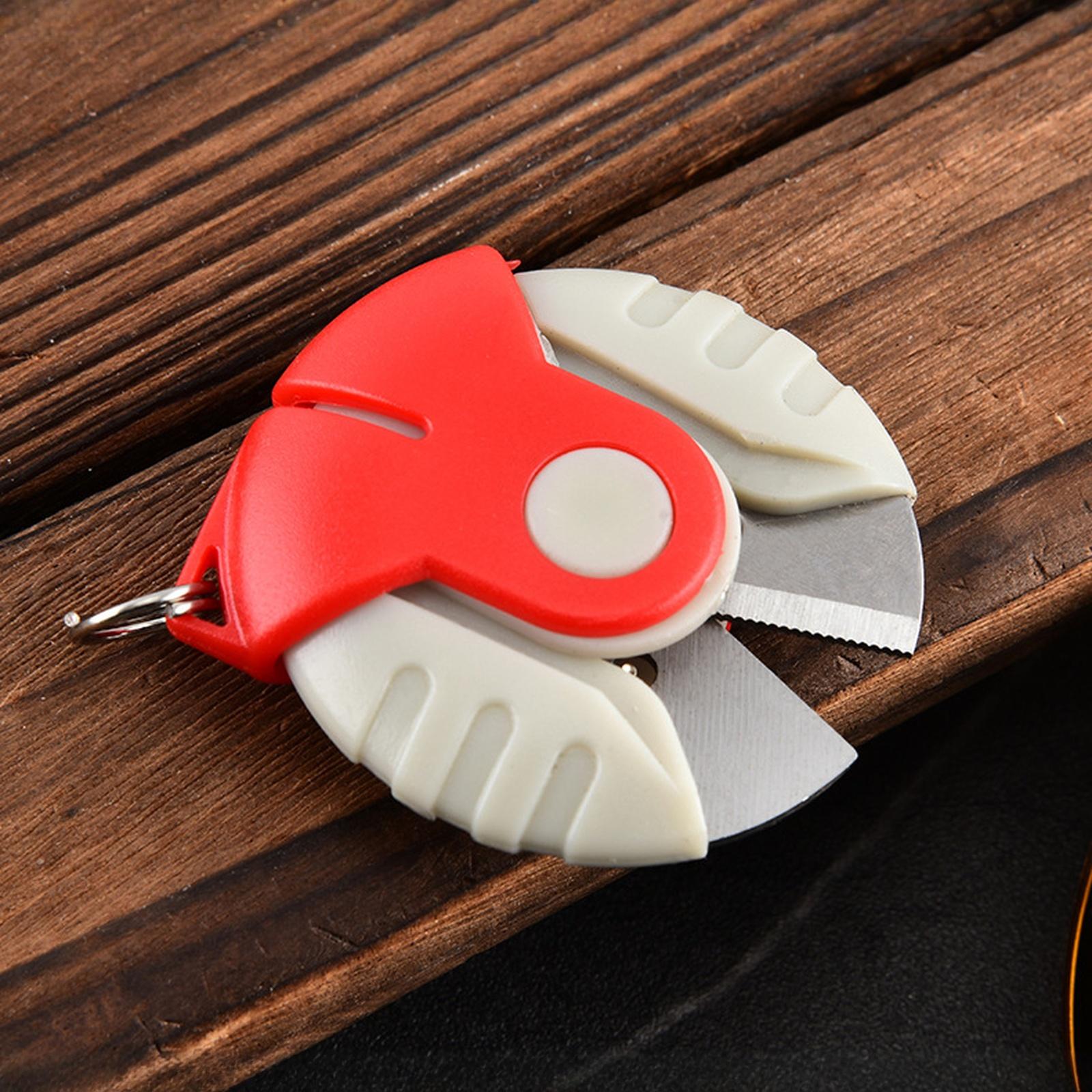 

Outdoor Round Scissors Stainless Steel Fishing Scissors for PE Line Line Cutter Portable Small Round Line Scissors one size червоний